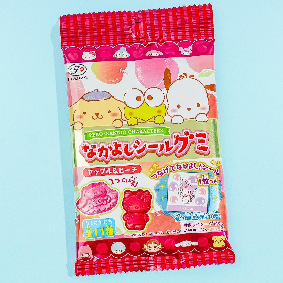 Peko-Chan x Sanrio Characters Nakayoshi Seal Gummy - Apple & Peach