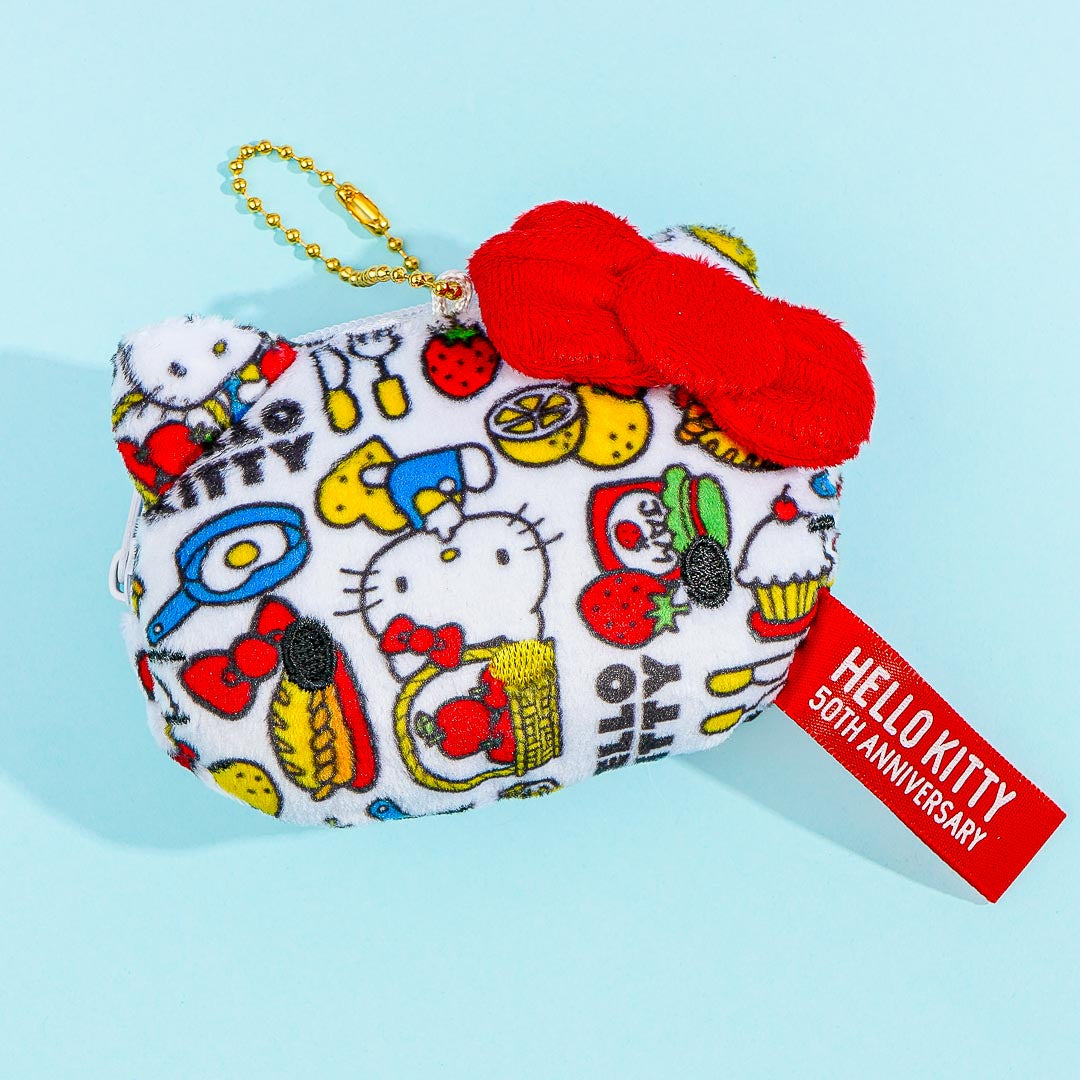 Hello Kitty 50th Anniversary Fluffy Coin Purse