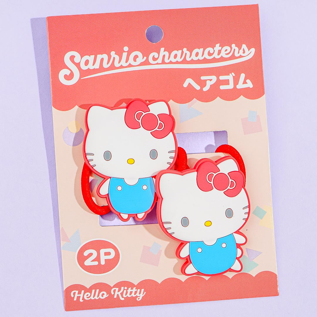 Hello Kitty Rubber Charm Hair Tie Set