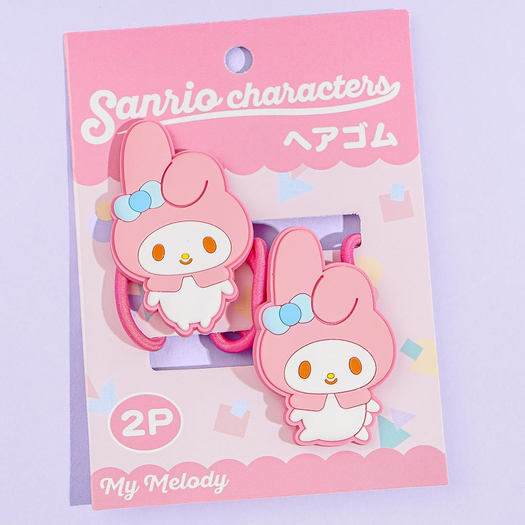 My Melody Rubber Charm Hair Tie Set