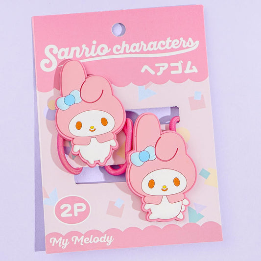My Melody Rubber Charm Hair Tie Set
