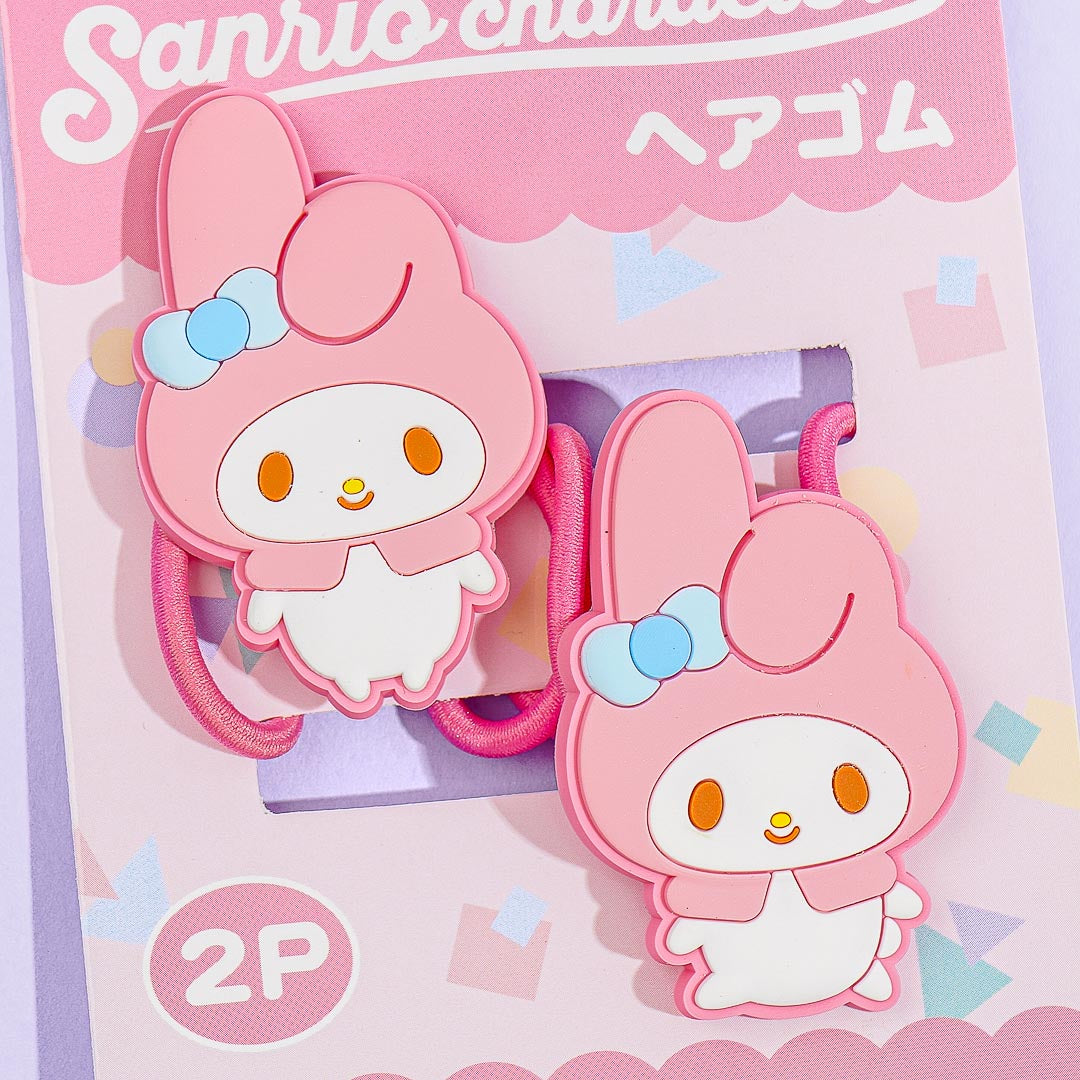 My Melody Rubber Charm Hair Tie Set
