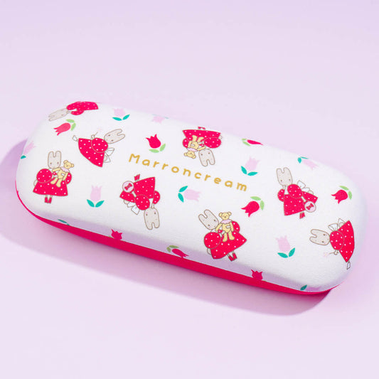 Marron Cream Tulip Love Eyeglass Case
