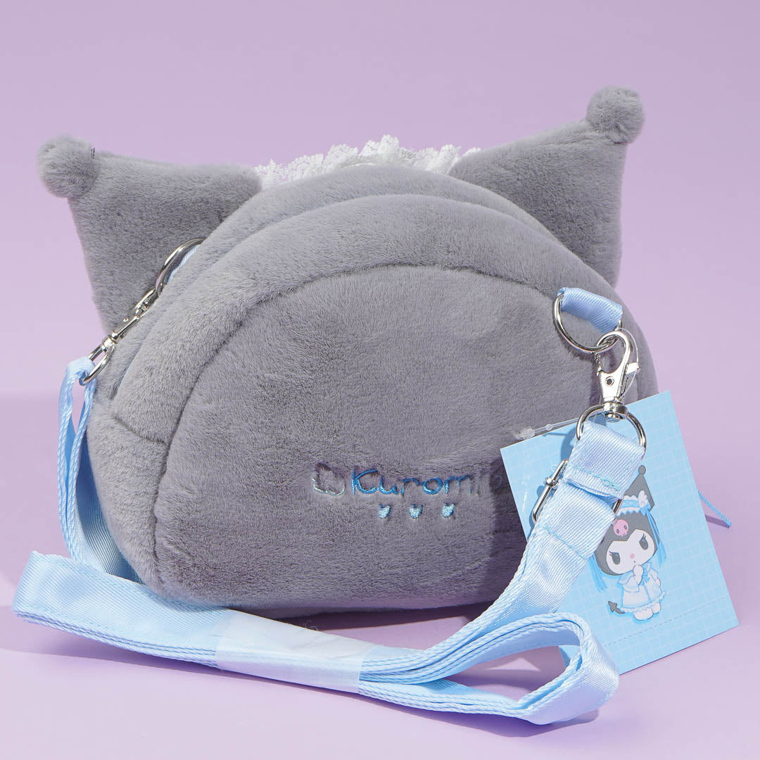 Kuromi Light Blue Days Plushie Sling Bag