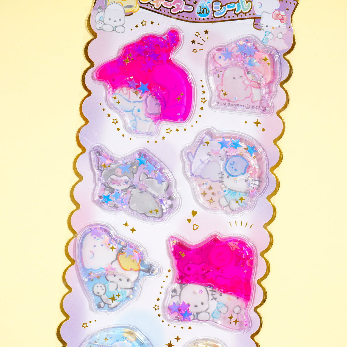 Sanrio Characters x Obakenu Water-In Stickers