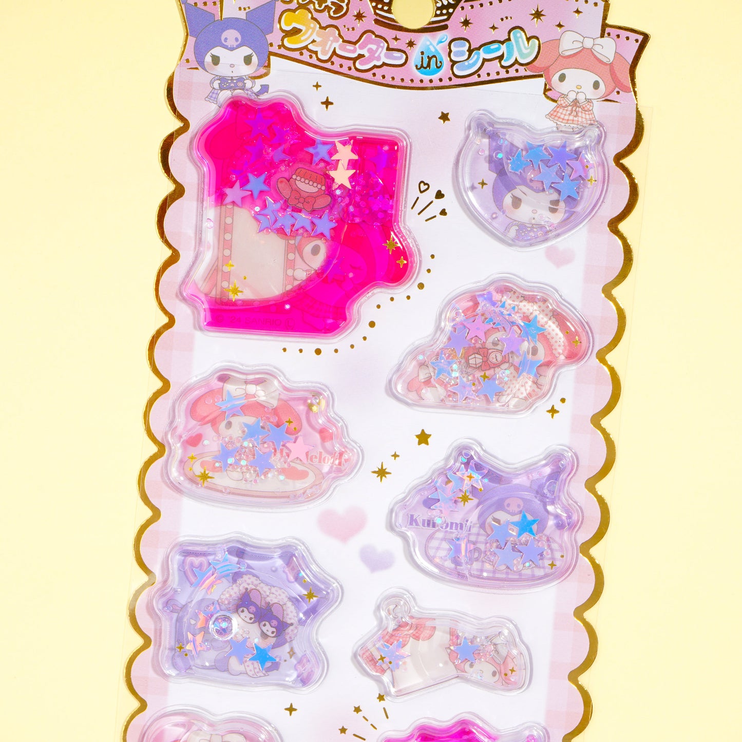 Kuromi & My Melody Water-In Stickers