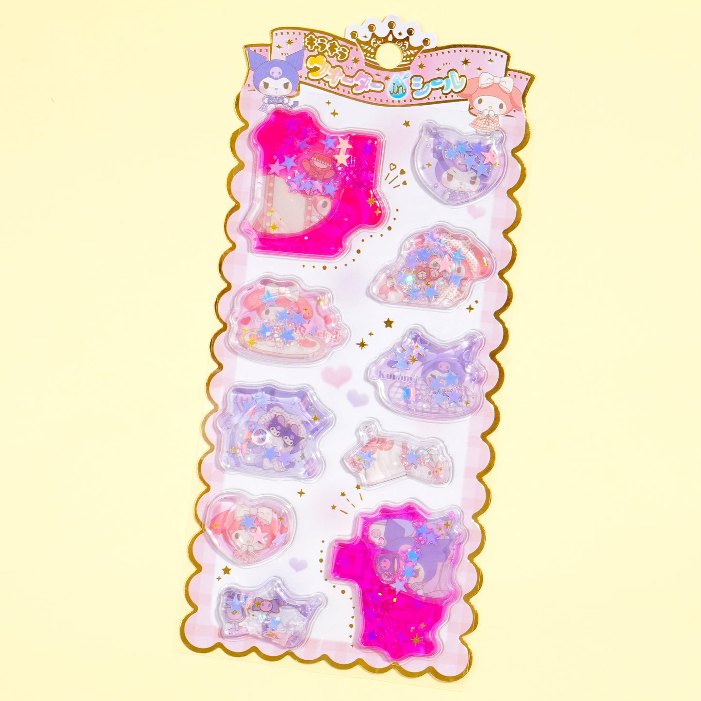 Kuromi & My Melody Water-In Stickers