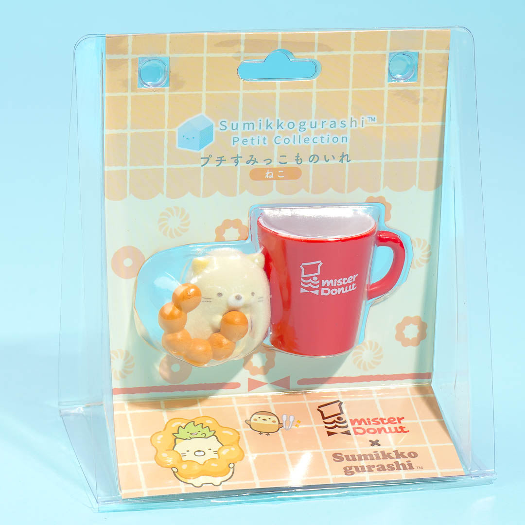 Sumikko Gurashi x Mister Donut Petit Figure - Neko & Red Mug
