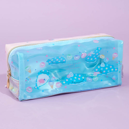 Jinbesan & Icekurage Semi-Transparent Rectangular Pencil Case