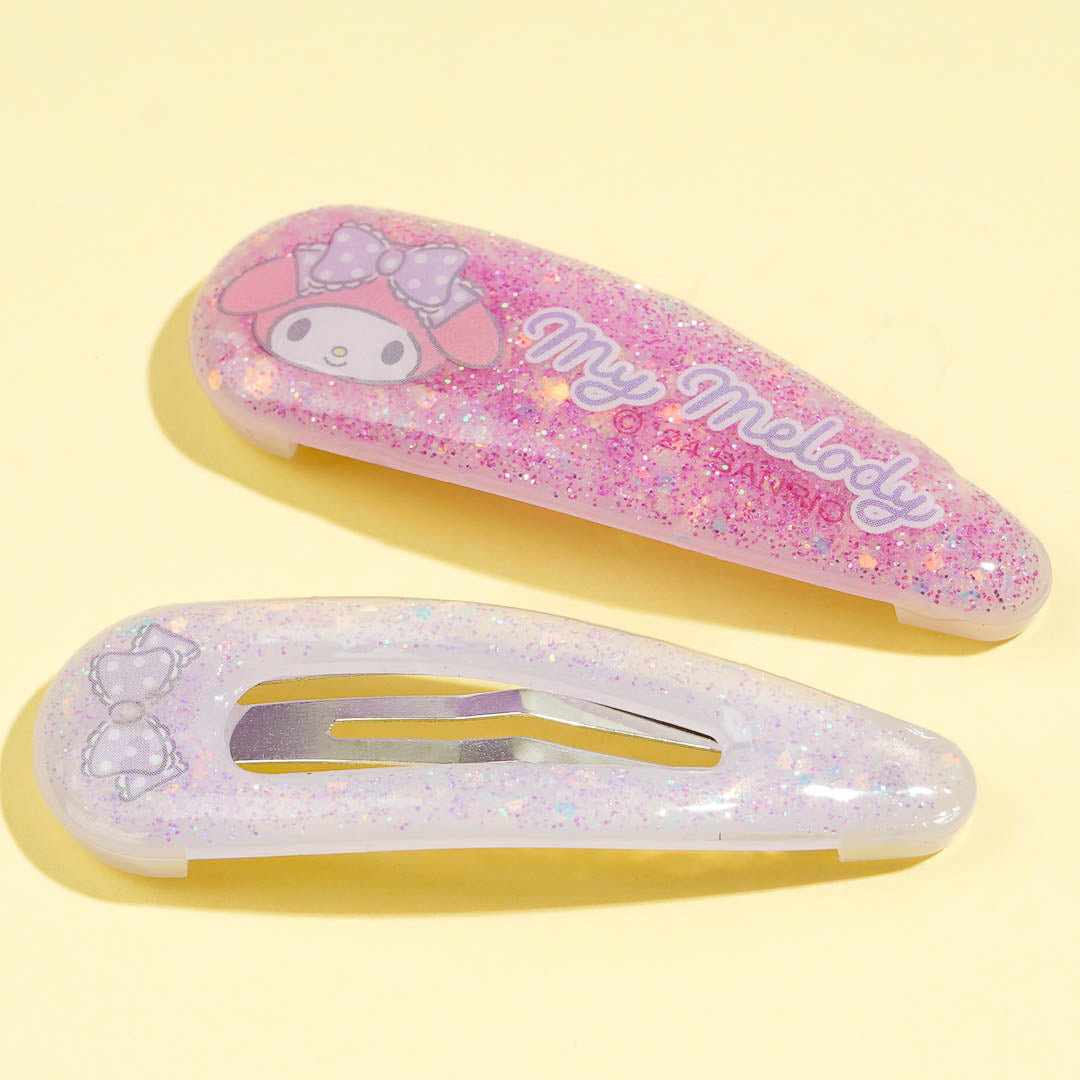 My Melody Glittery Clip Set - 2 pcs