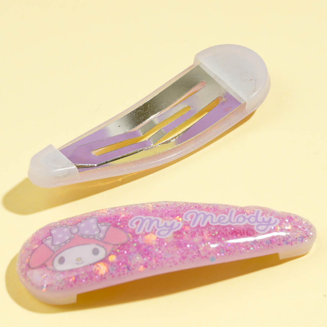 My Melody Glittery Clip Set - 2 pcs