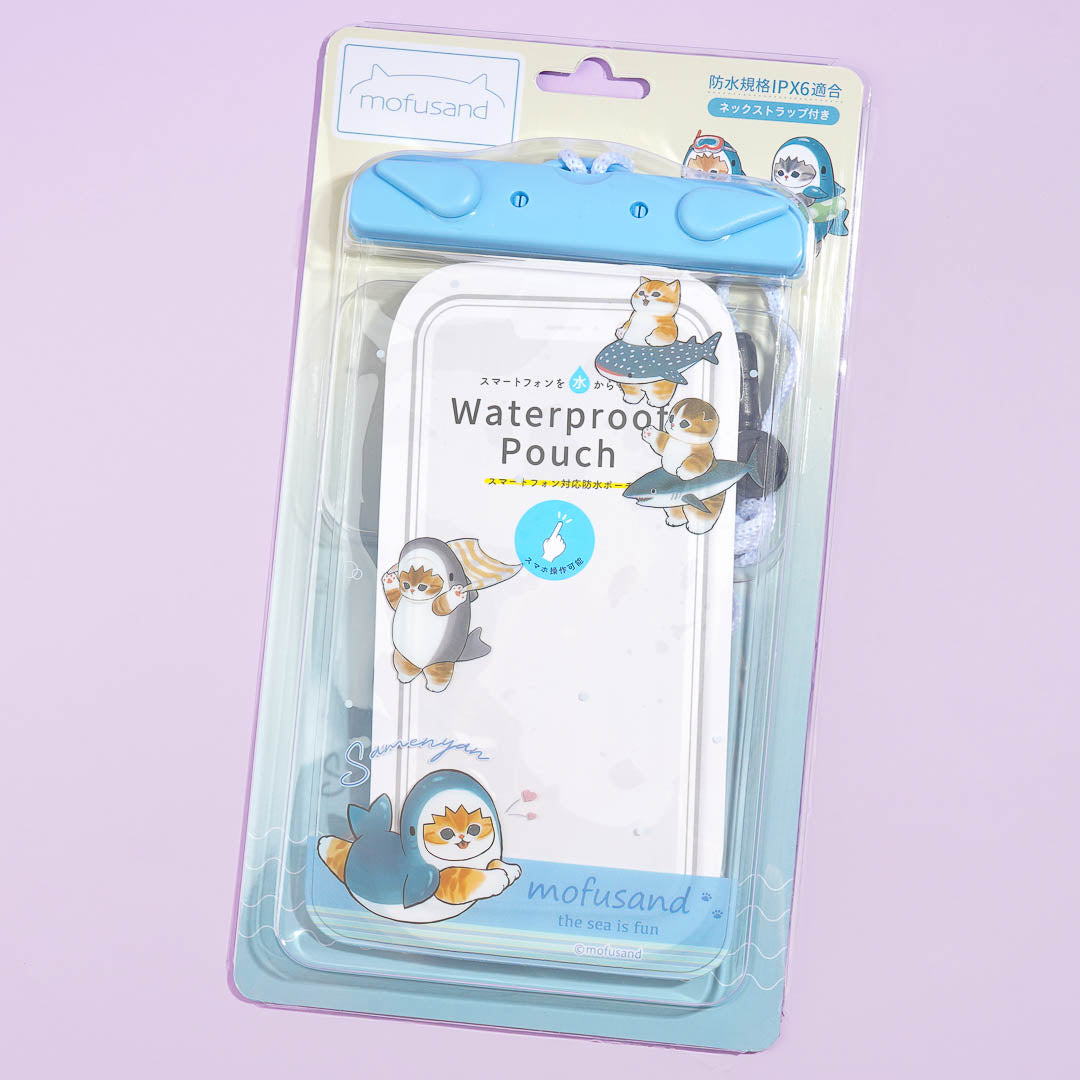 Mofusand Shark Nyan Waterproof Smartphone Pouch