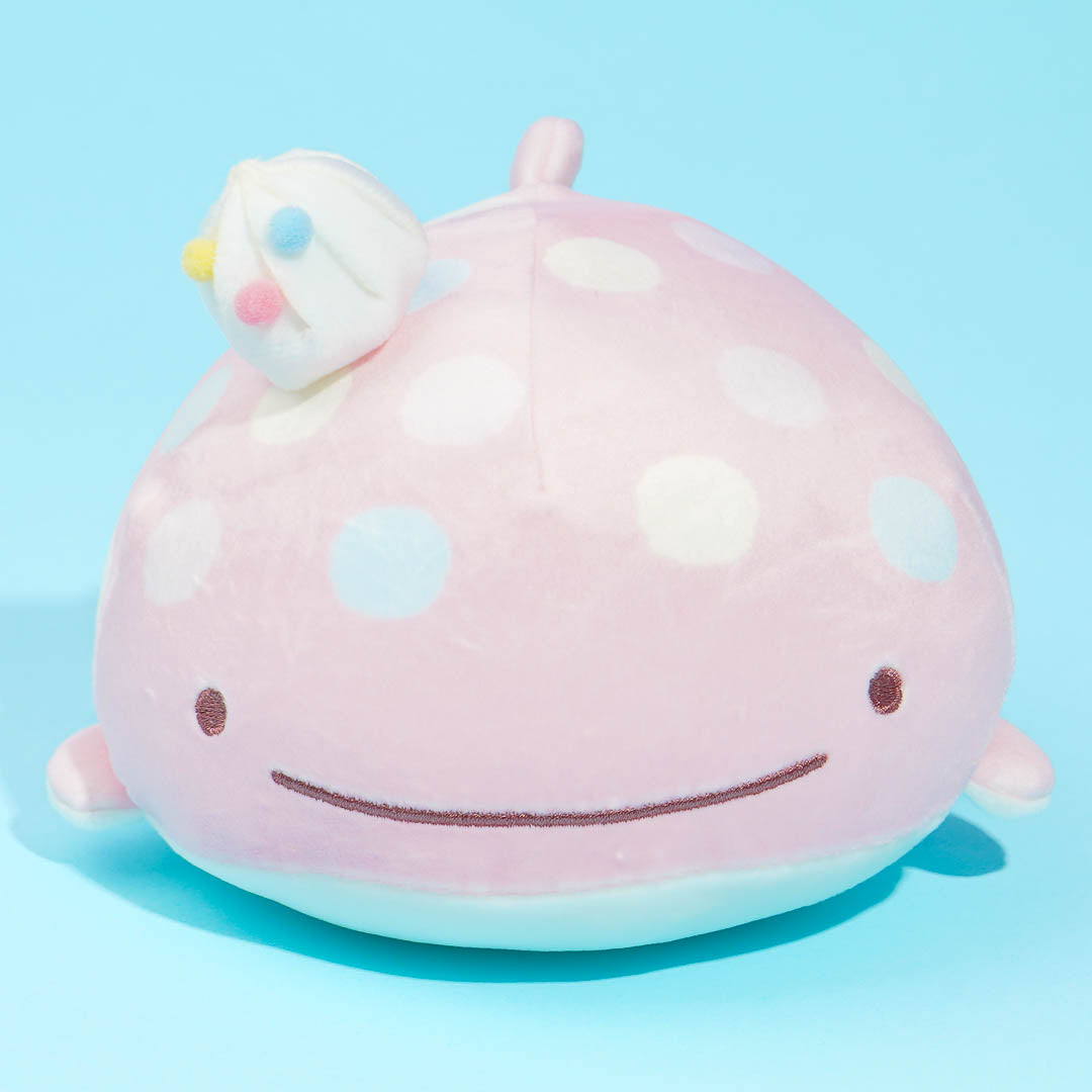 Jinbesan & Icekurage Super Mochi-Mochi Plushie - Pink Jinbesan / Small