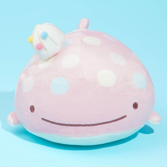 Jinbesan & Icekurage Super Mochi-Mochi Plushie - Pink Jinbesan / Small