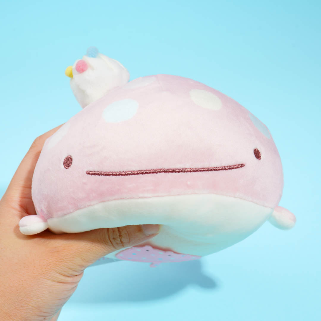 Jinbesan & Icekurage Super Mochi-Mochi Plushie - Pink Jinbesan / Small