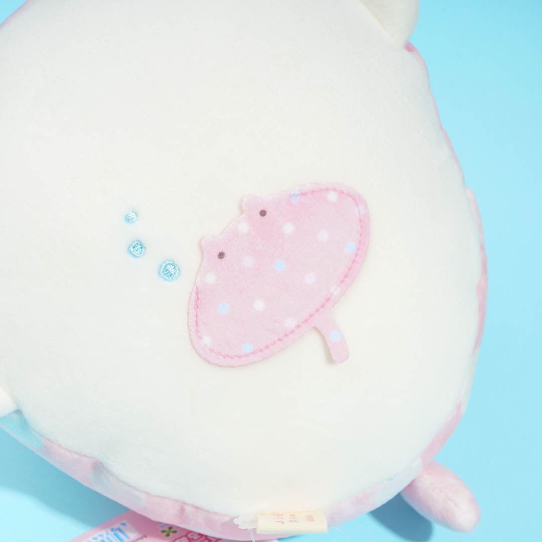 Jinbesan & Icekurage Super Mochi-Mochi Plushie - Pink Jinbesan / Small
