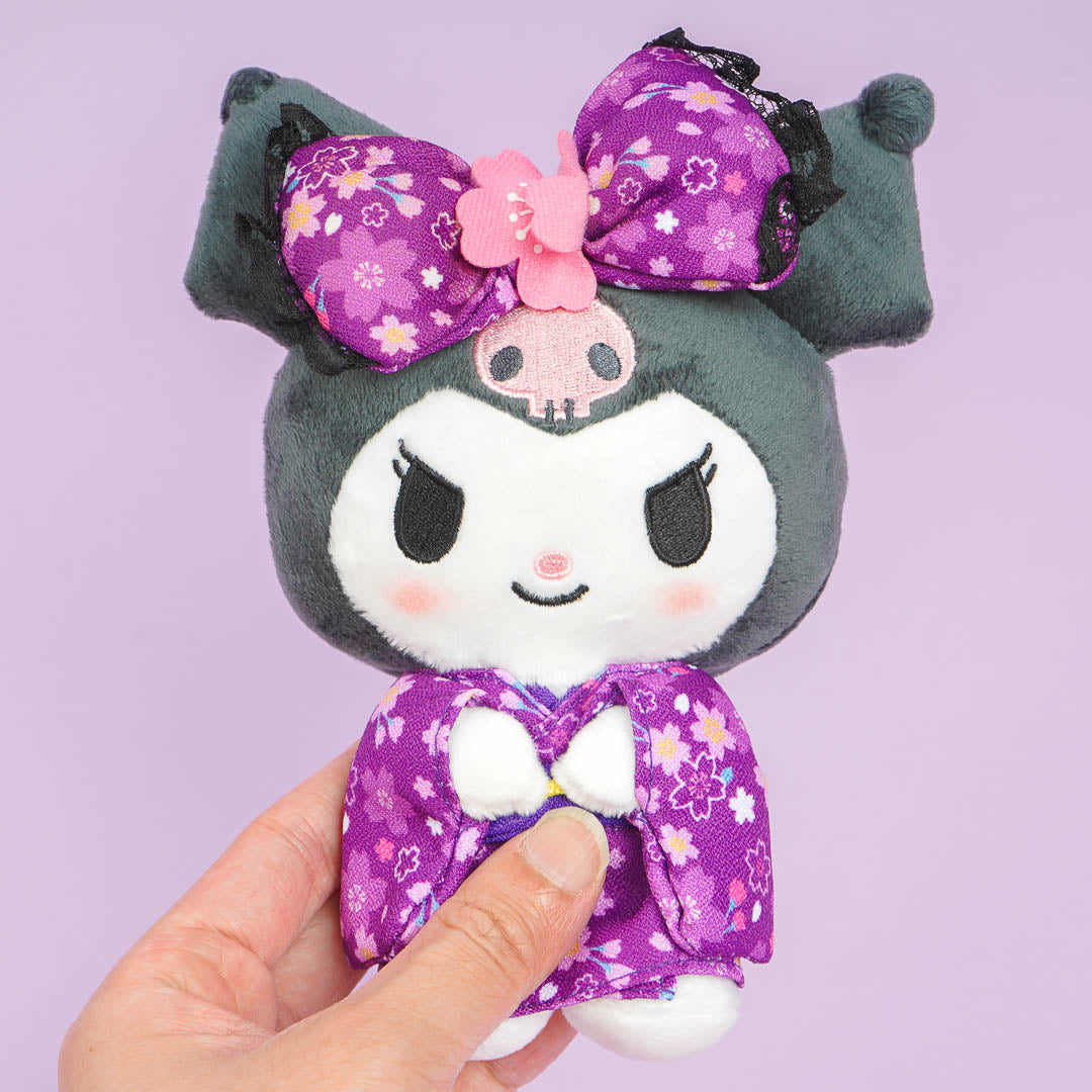 Kuromi Sakura Tote Bag Plushie - Medium