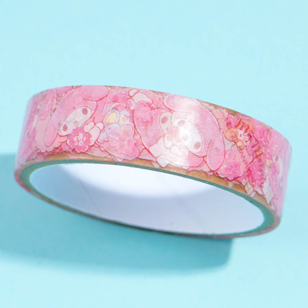My Melody Pink Spring Blooms Masking Tape