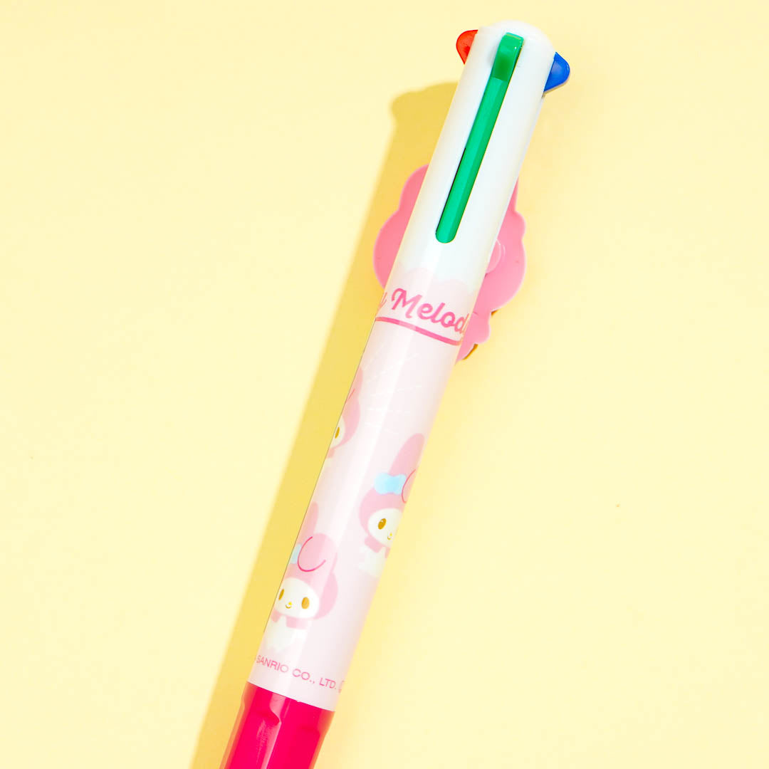 My Melody Rubber Charm 4-Color Ballpen