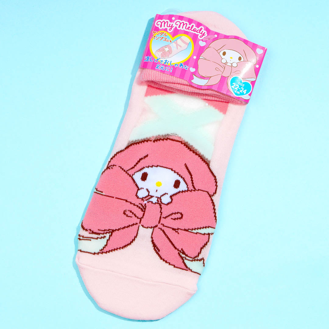 My Melody Ribbon Love See-Through Socks