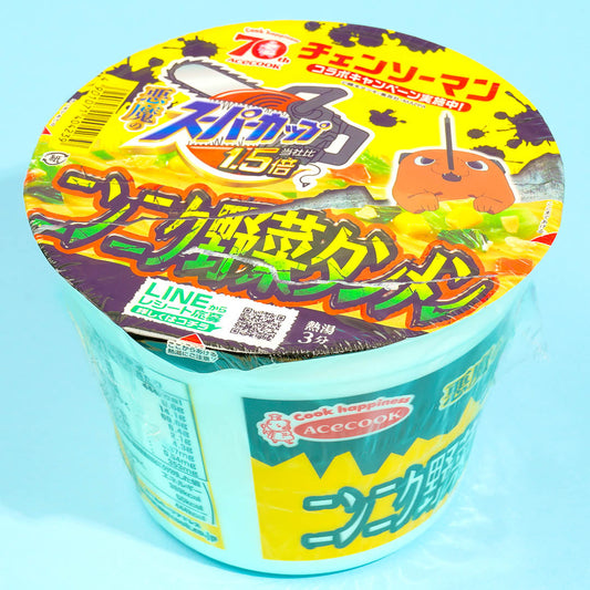 Chainsaw Man x Acecook Super Cup 1.5x Garlic & Vegetable Tanmen Ramen