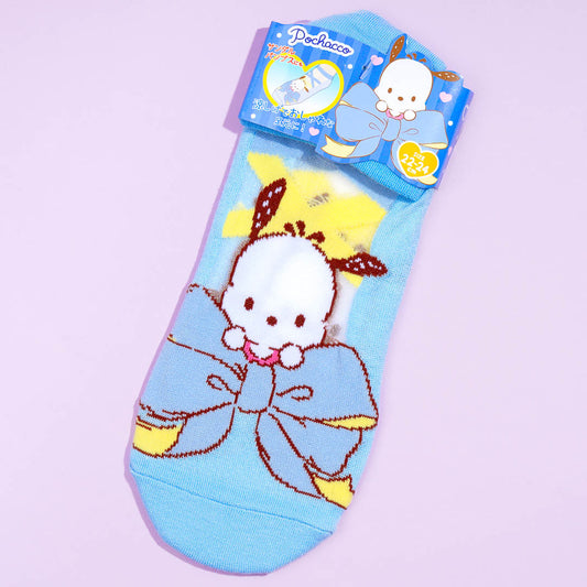 Pochacco Ribbon Love See-Through Socks