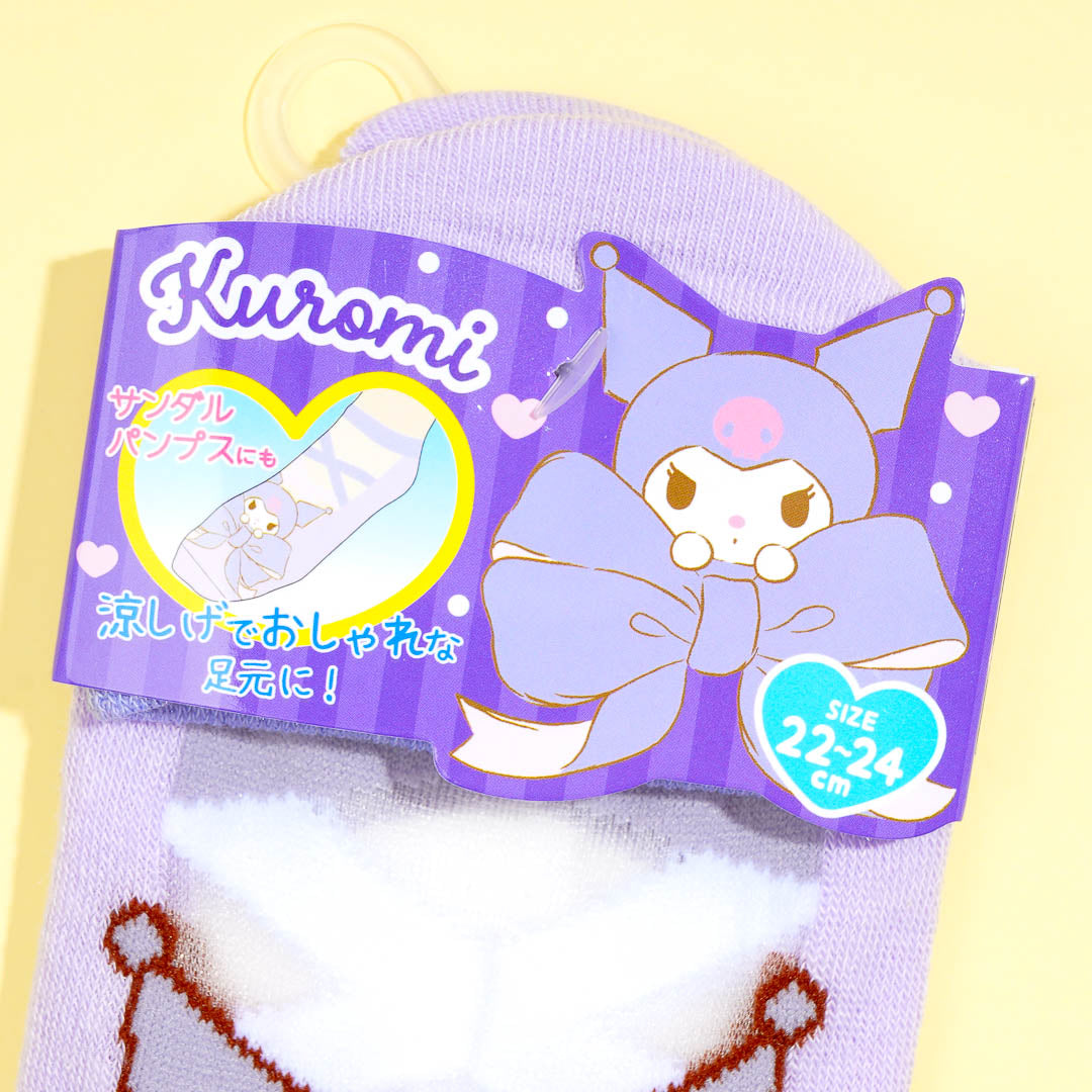 Kuromi Ribbon Love See-Through Socks