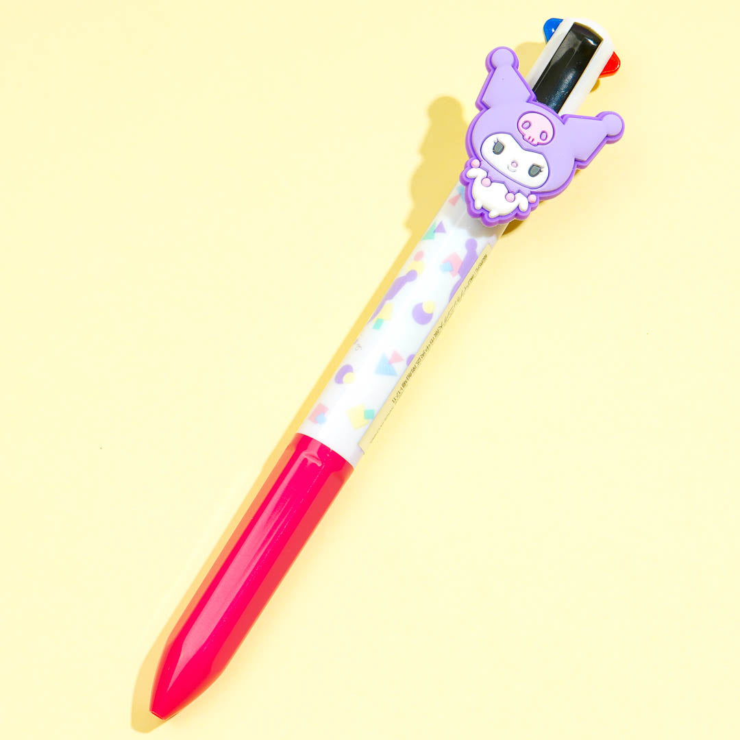 Kuromi Rubber Charm 4-Color Ballpen