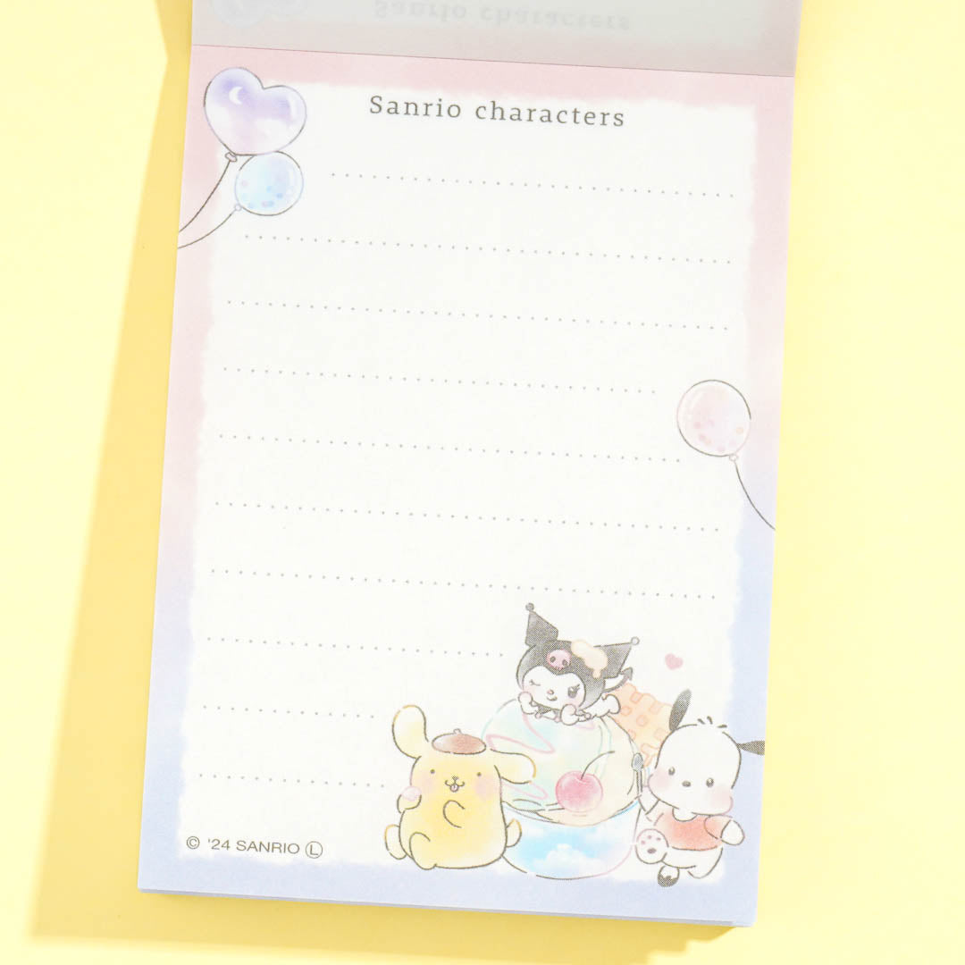 Sanrio Characters Sweet Playtime Memo Pad