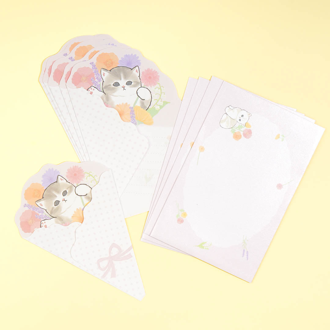 Mofusand Flower Bouquet Letter Set