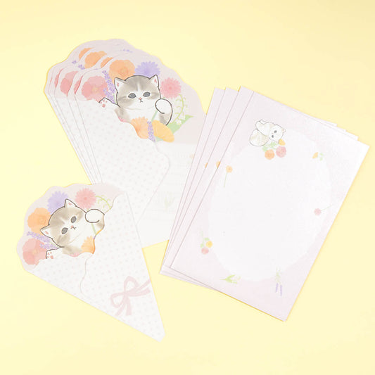 Mofusand Flower Bouquet Letter Set