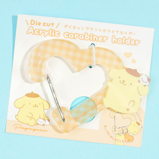 Pompompurin Heart Carabiner