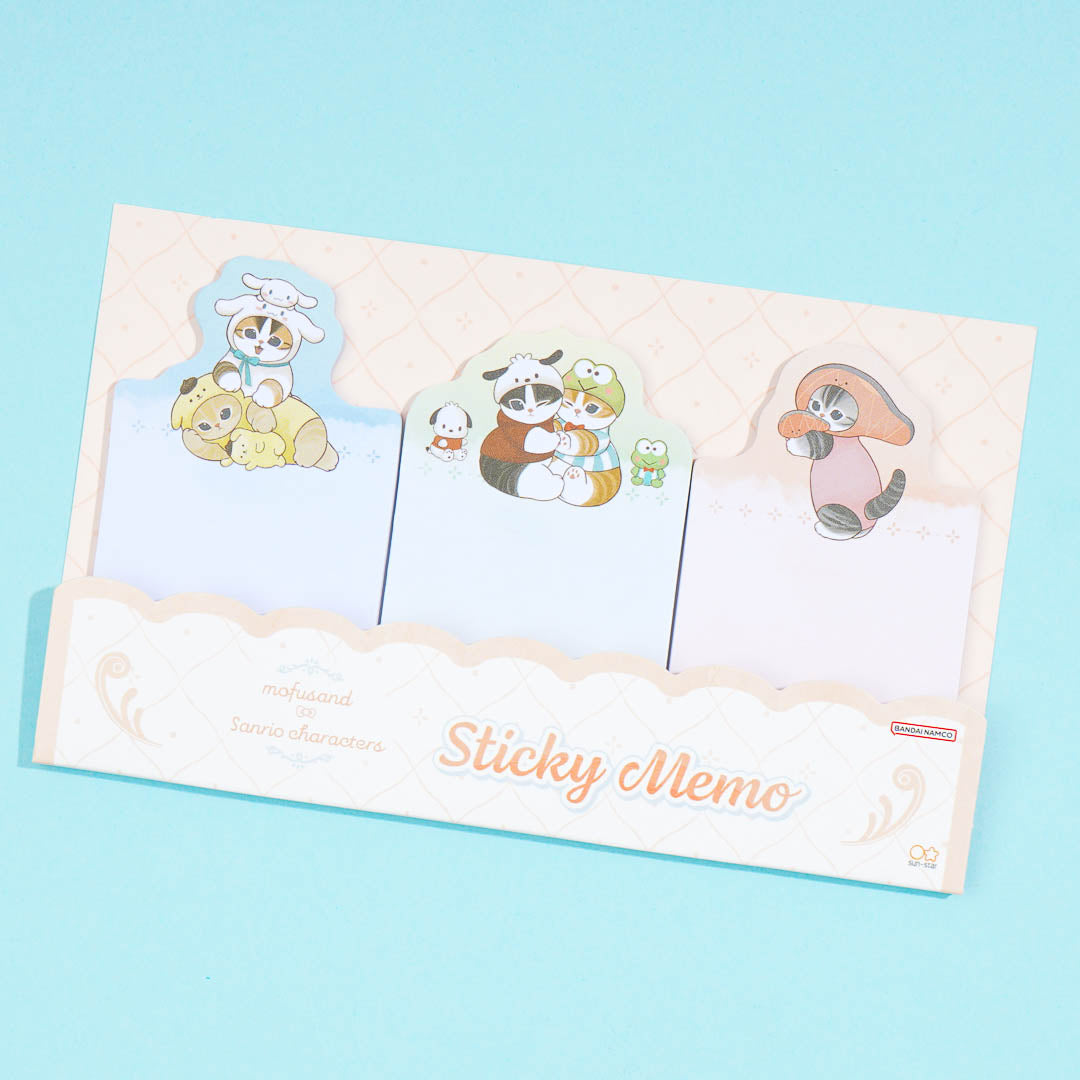 Mofusand x Sanrio Characters Playtime Sticky Notes