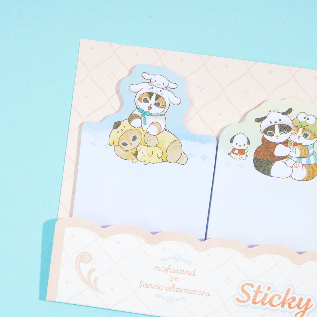 Mofusand x Sanrio Characters Playtime Sticky Notes