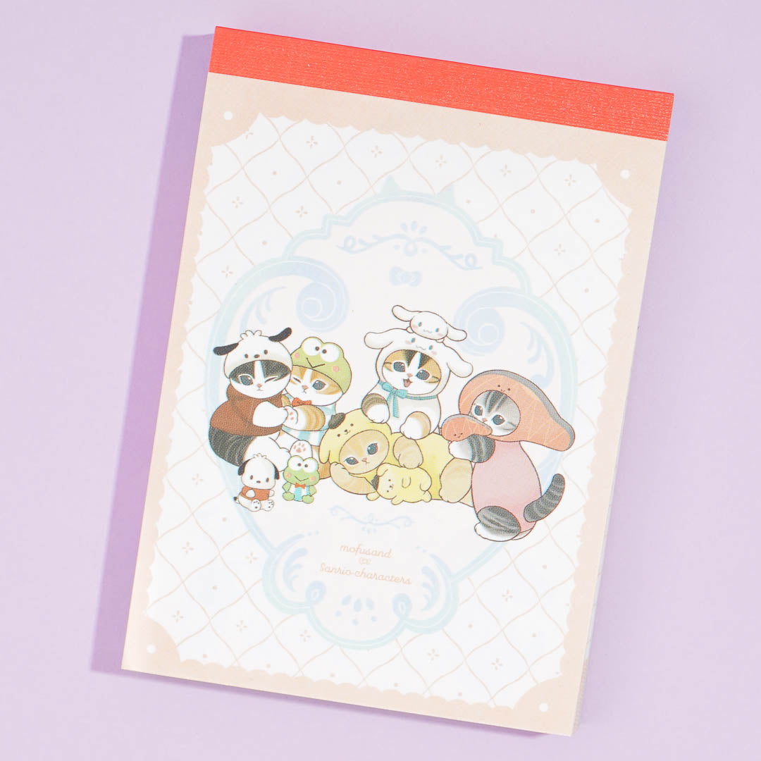 Mofusand x Sanrio Characters Playtime Memo Pad