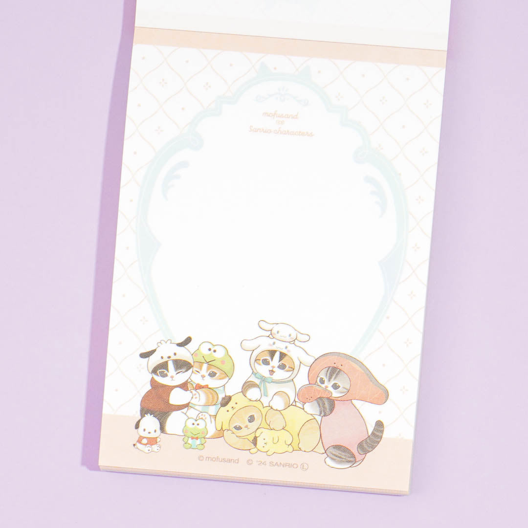 Mofusand x Sanrio Characters Playtime Memo Pad