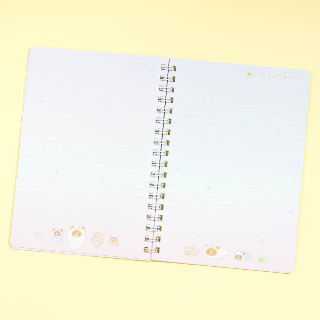 Rilakkuma Ocean Relaxed Mood B6 Spiral Notebook