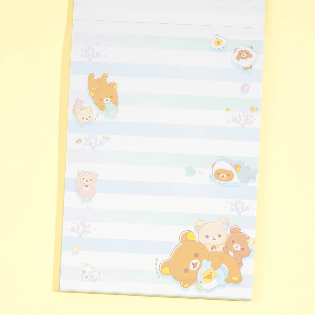 Rilakkuma Ocean Relaxed Mood A6 Memo Pad