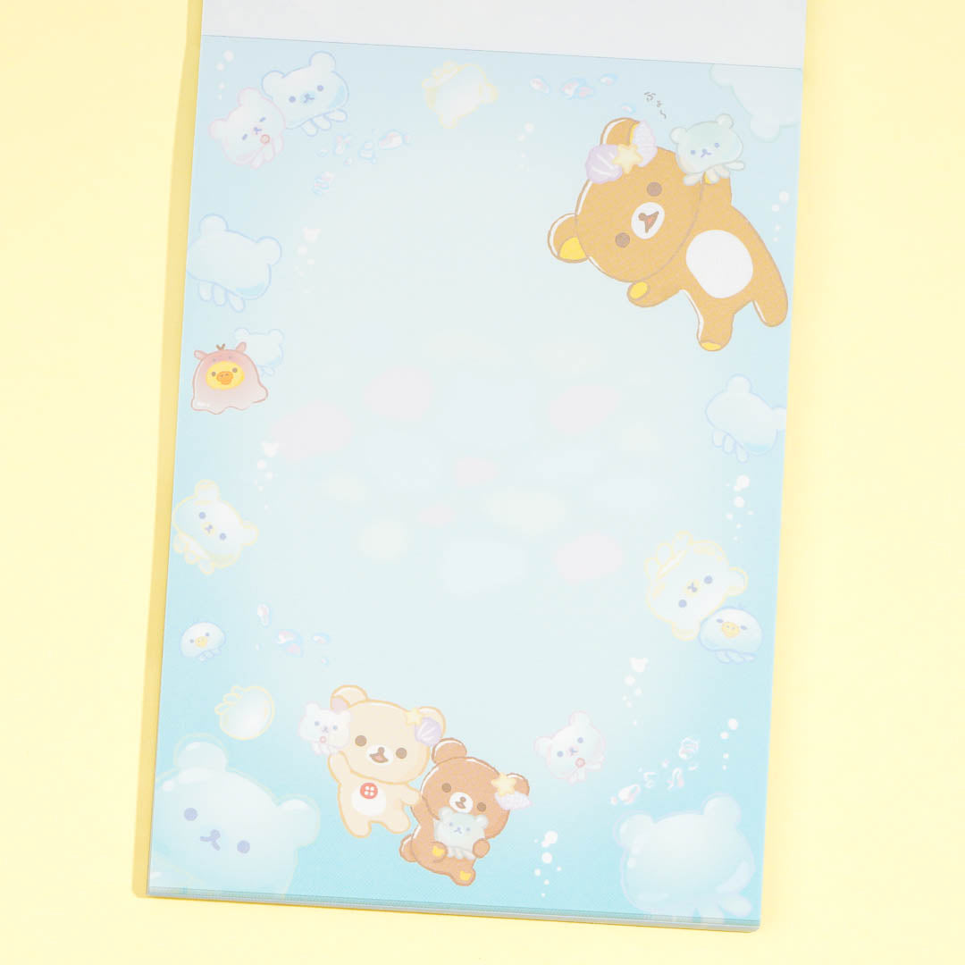 Rilakkuma Ocean Relaxed Mood A6 Memo Pad