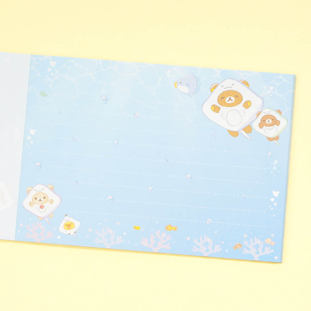 Rilakkuma Ocean Relaxed Mood A6 Memo Pad