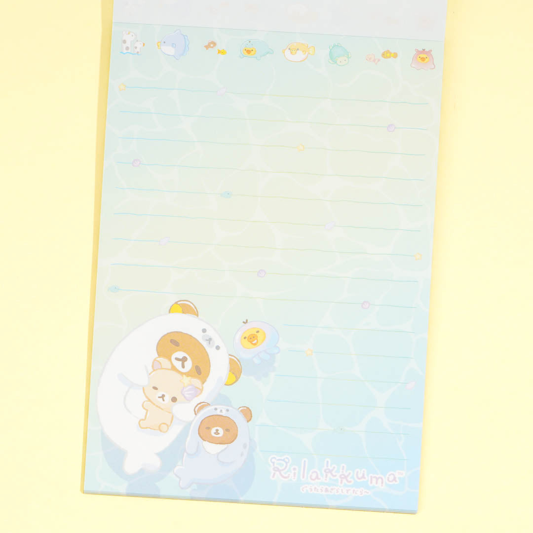 Rilakkuma Ocean Relaxed Mood A6 Memo Pad