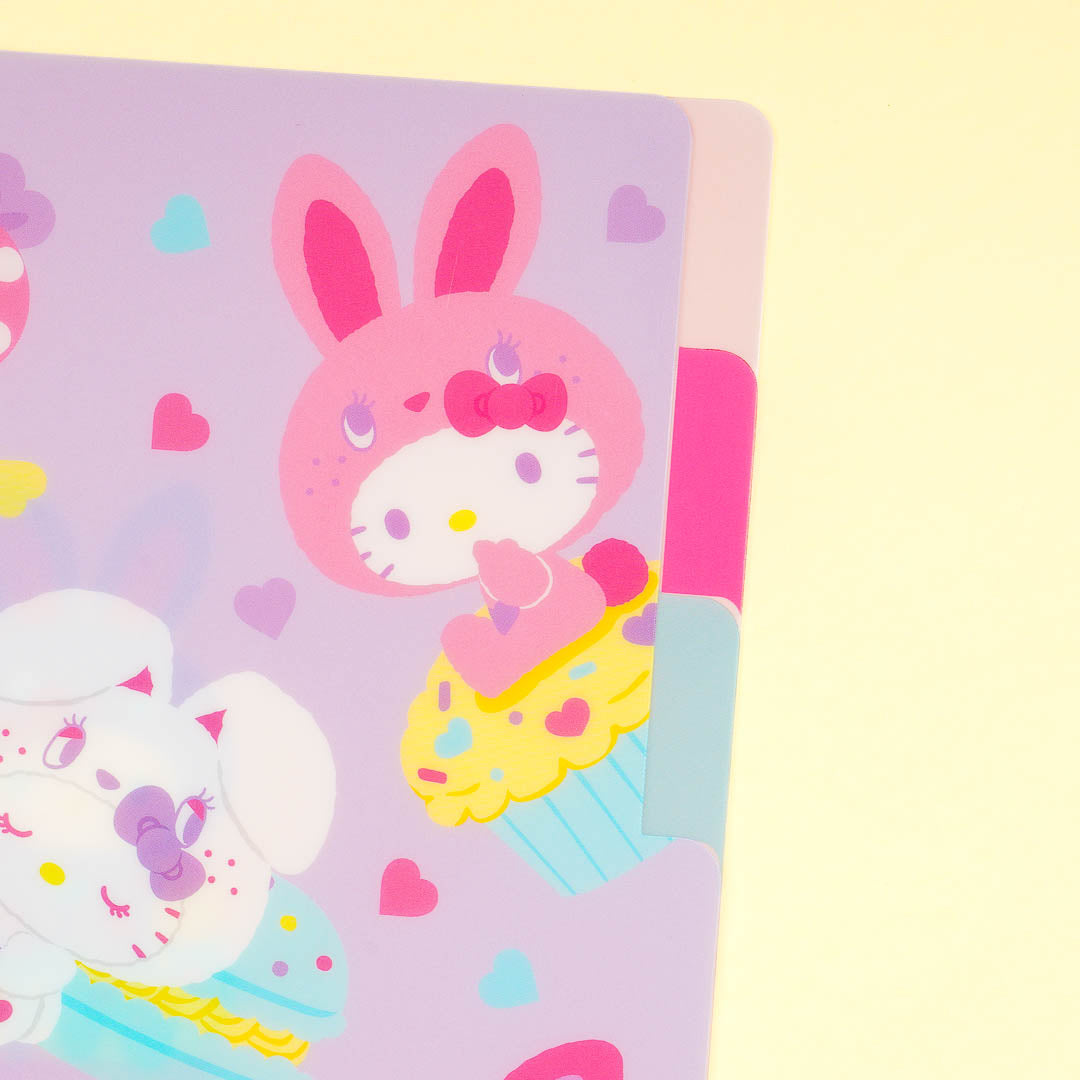 Hello Kitty Colorful Bunny Multi-Slot A5 File Folder