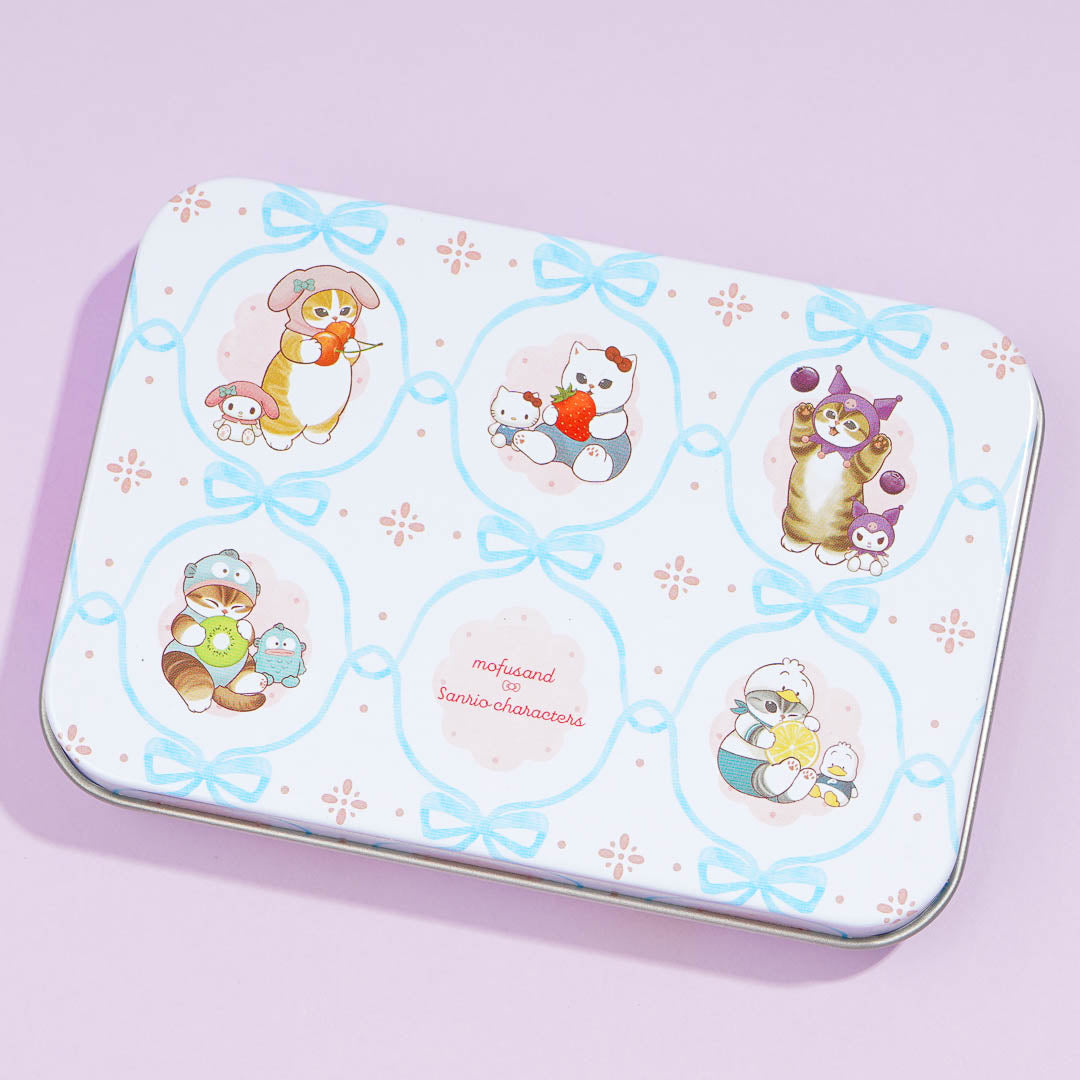 Mofusand x Sanrio Characters Memo Pad With Tin Case