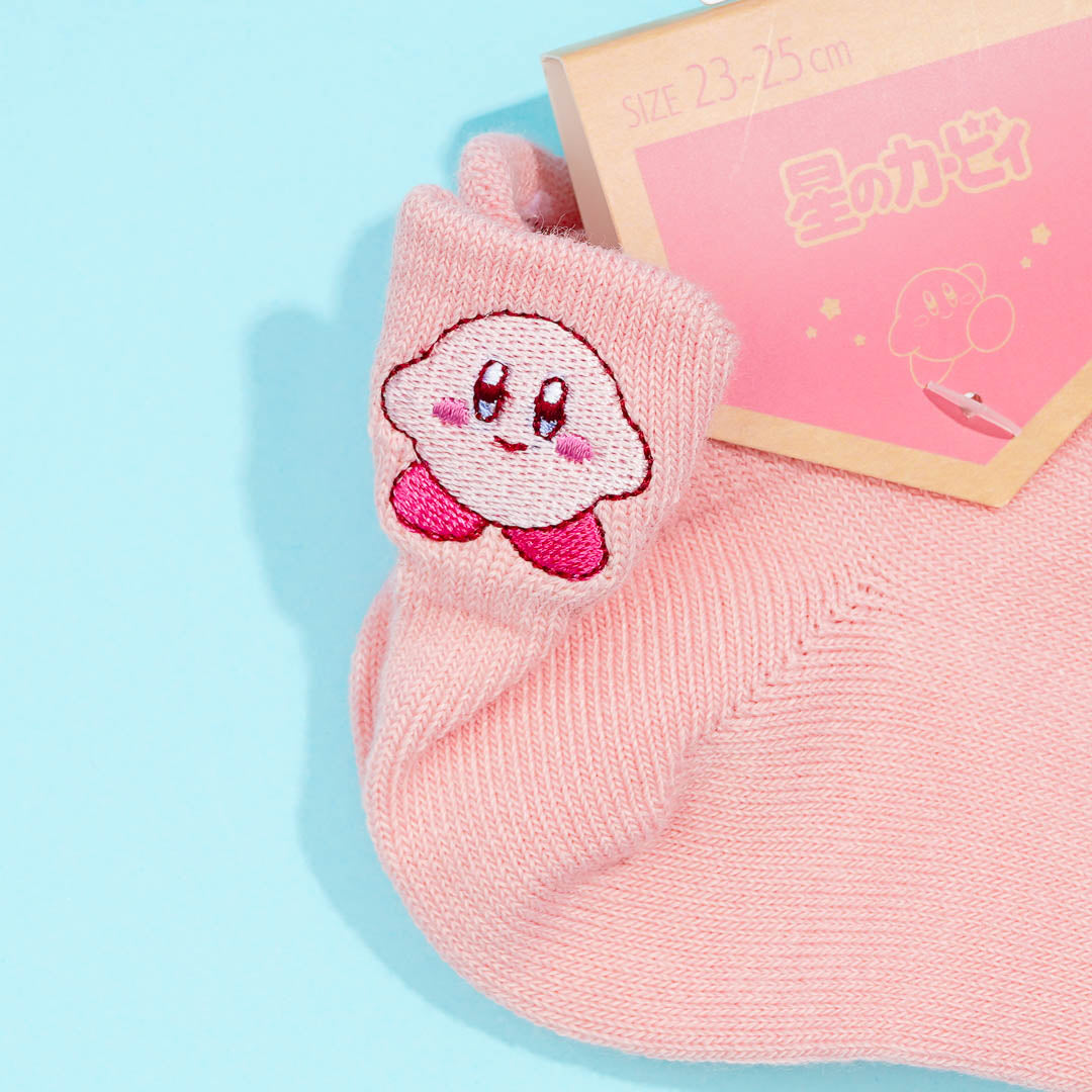 Kirby Back Embroidery Socks