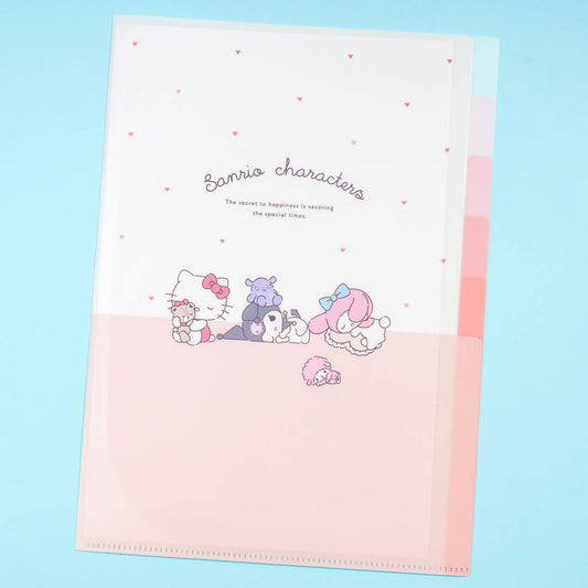 Sanrio Characters Napping Besties Multi-Slot A4 File Folder