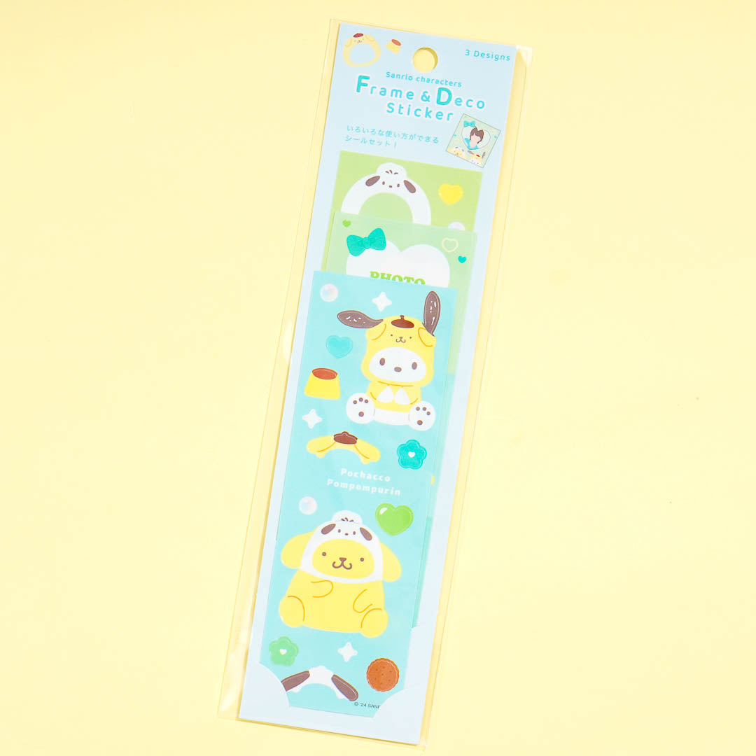 Pochacco x Pompompurin Frame Deco Stickers