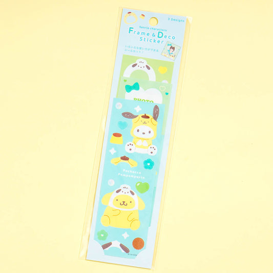 Pochacco x Pompompurin Frame Deco Stickers