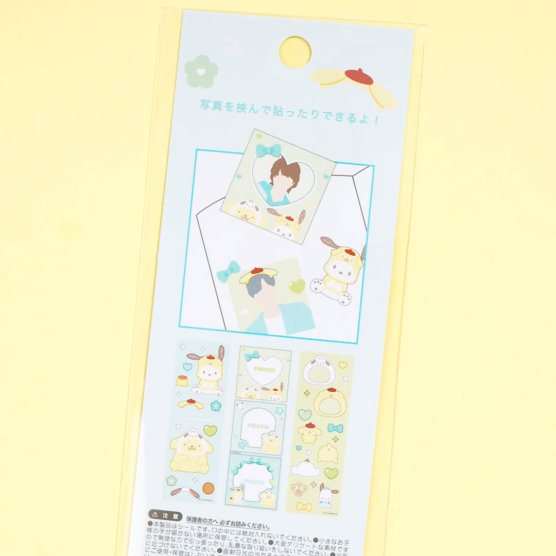 Pochacco x Pompompurin Frame Deco Stickers