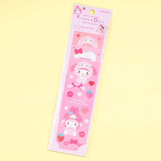 My Melody x My Sweet Piano Frame Deco Stickers