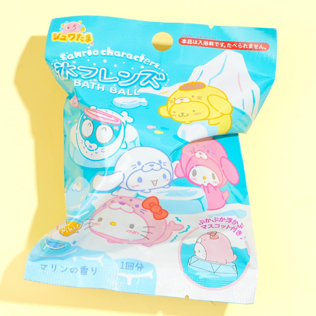 Sanrio Characters Ice Friends Bath Ball - Marine